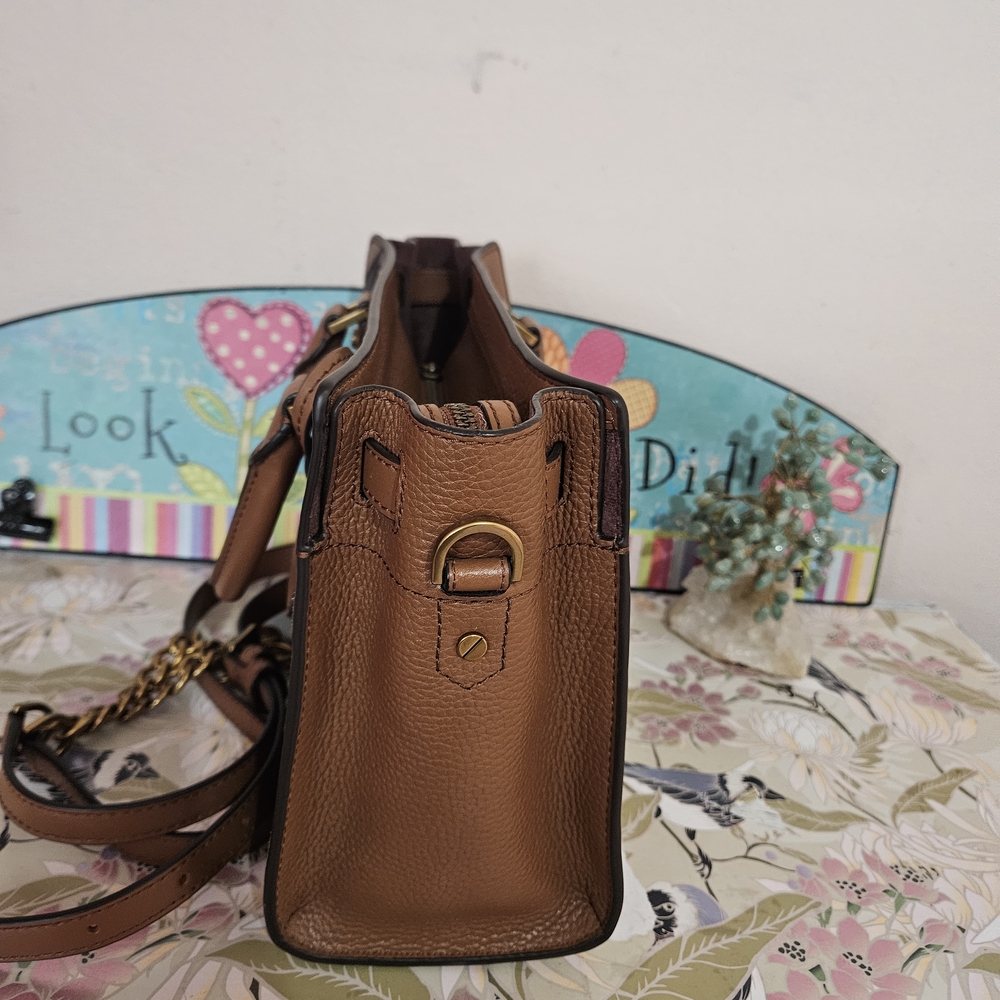 Michael Kors Multicolor Patchwork Satchel with Gold Accents - Picture 4 of 12